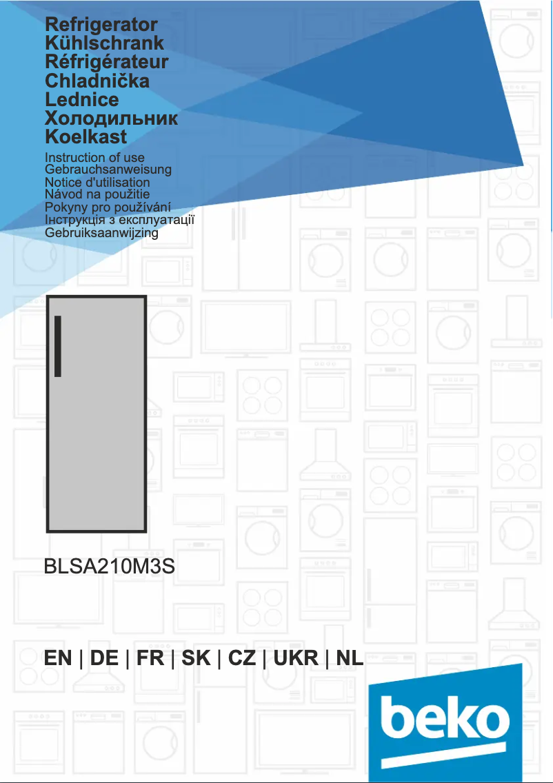 Image de la première page du manuel de l'appareil BLSA210M3S