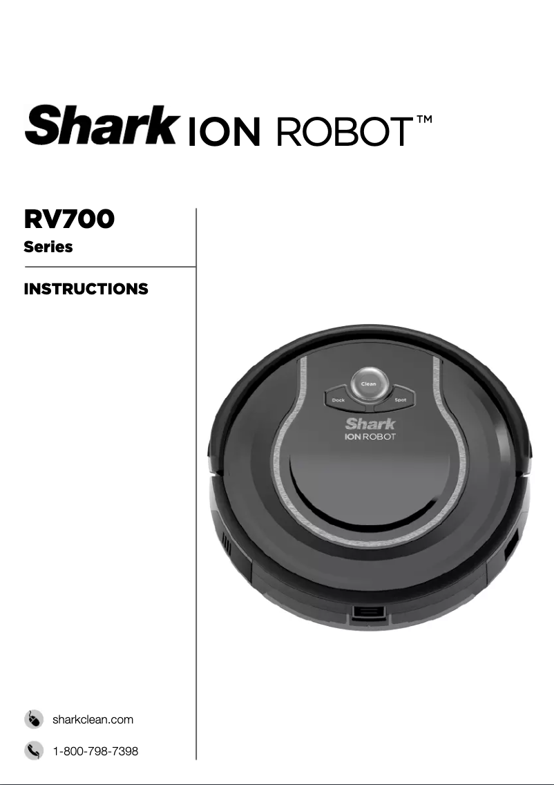 Page 1 de la notice Manuel utilisateur Shark ION Robot RV720