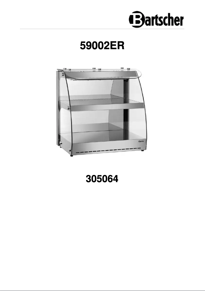 Page 1 de la notice Manuel utilisateur Bartscher 5900 2ER