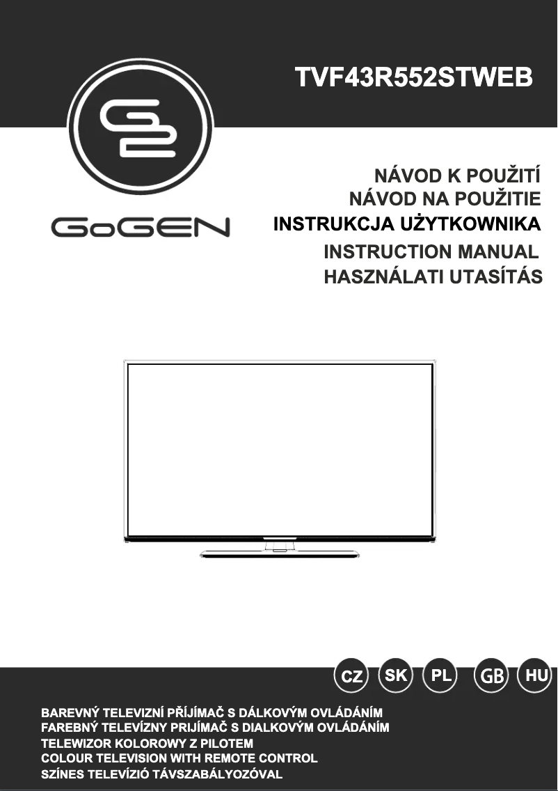 Página 1 del manual Manual de usuario GoGen TVF43R552STWEB