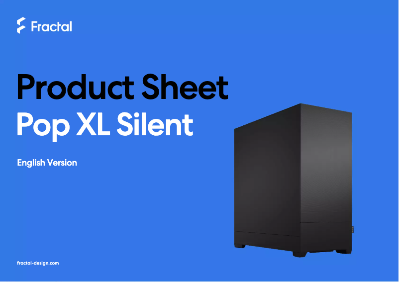 Página 1 del manual Ficha técnica Fractal Design Pop XL Silent
