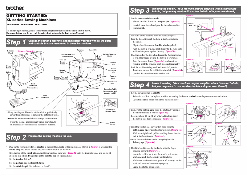 Page 1 de la notice Manuel utilisateur Brother XL-5070