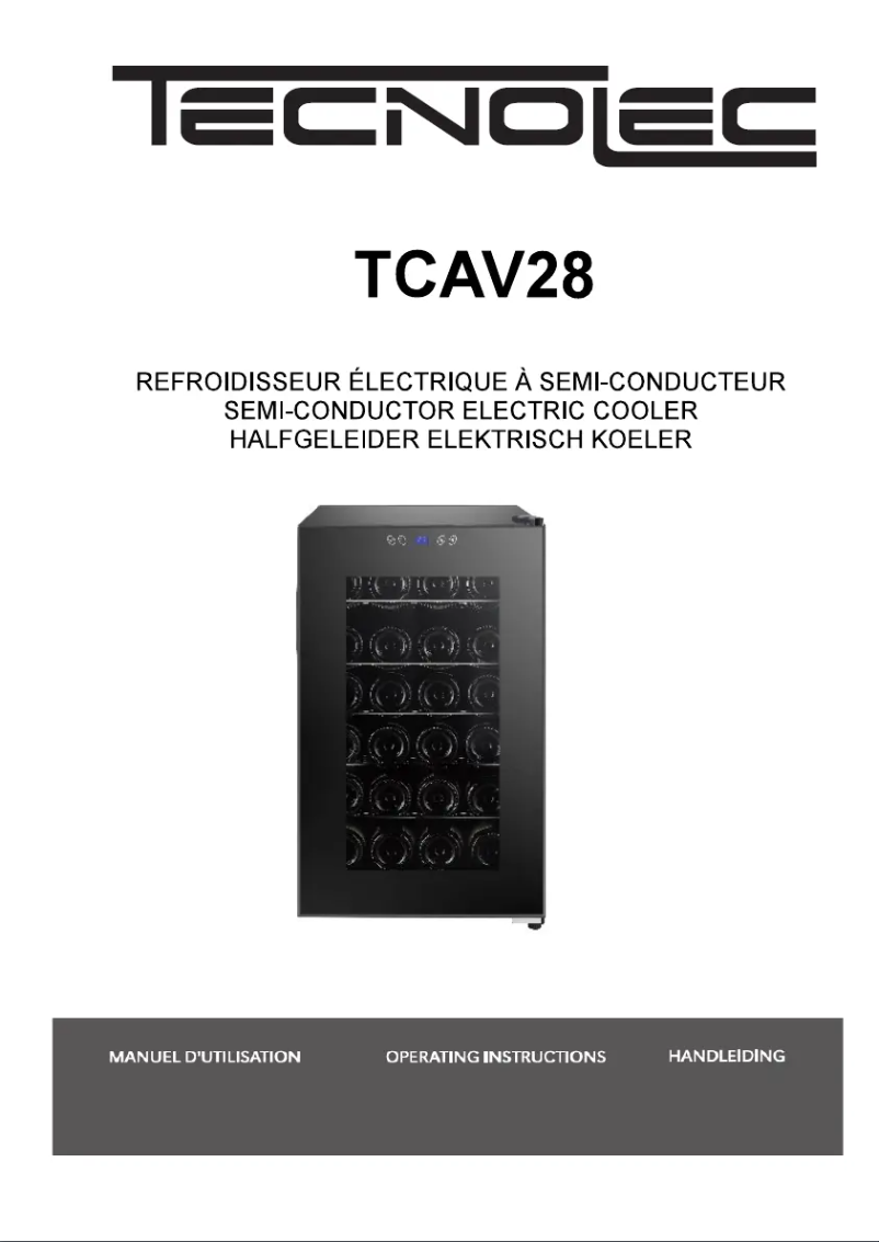 Page n°1 - Manuel utilisateur Tecnolec TCAV28
