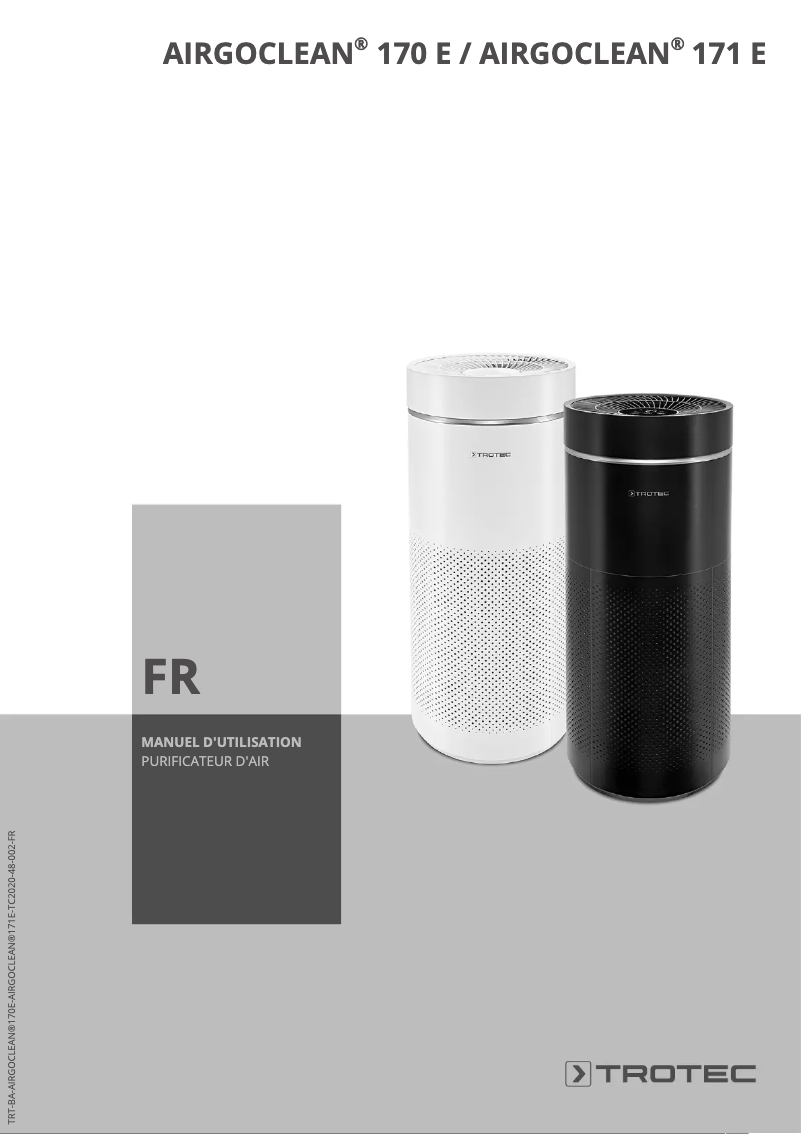 Page n°1 - Manuel utilisateur Trotec AirgoClean 170 E