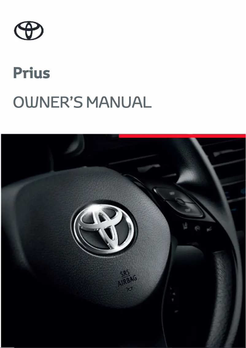 Page 1 de la notice Manuel utilisateur Toyota Prius (2022)