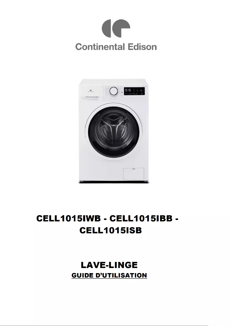 Page 1 de la notice Manuel utilisateur Continental Edison CELL1015ISB