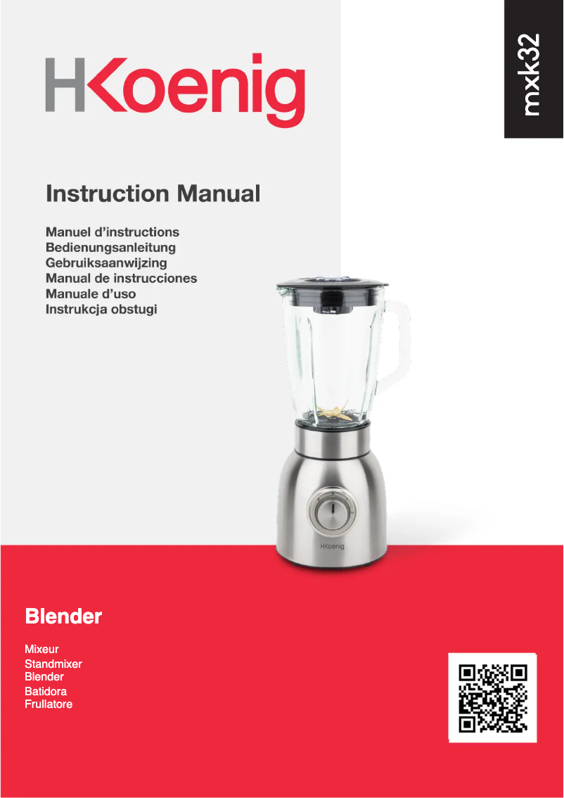 Page n°1 - Manuel utilisateur H.Koenig MXK32