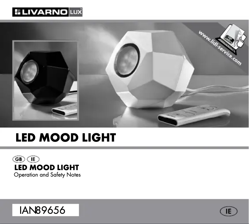 Page 1 de la notice Manuel utilisateur Livarno Lux IAN 89656