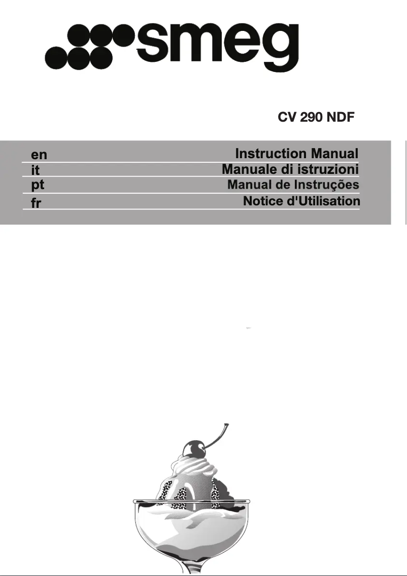 Page 1 de la notice Brochure Smeg CV290NDF