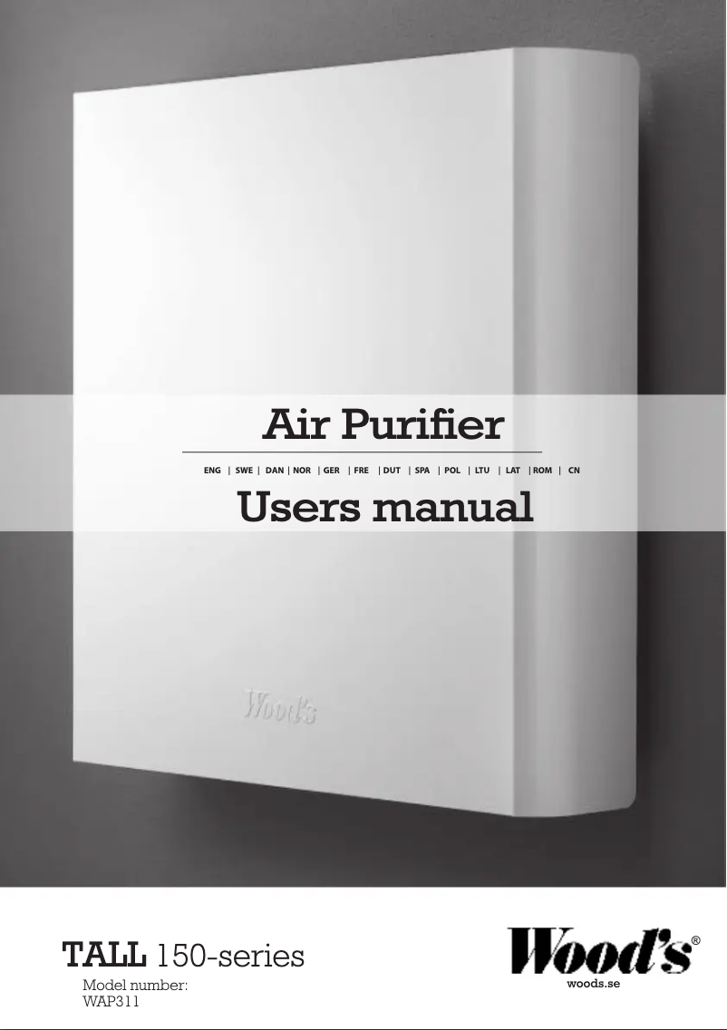 Page n°1 - Manuel utilisateur Wood's WAP1551