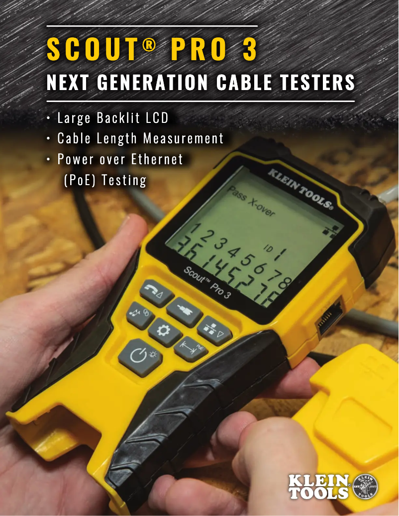 Page 1 de la notice Brochure Klein Tools Scout 3 Pro