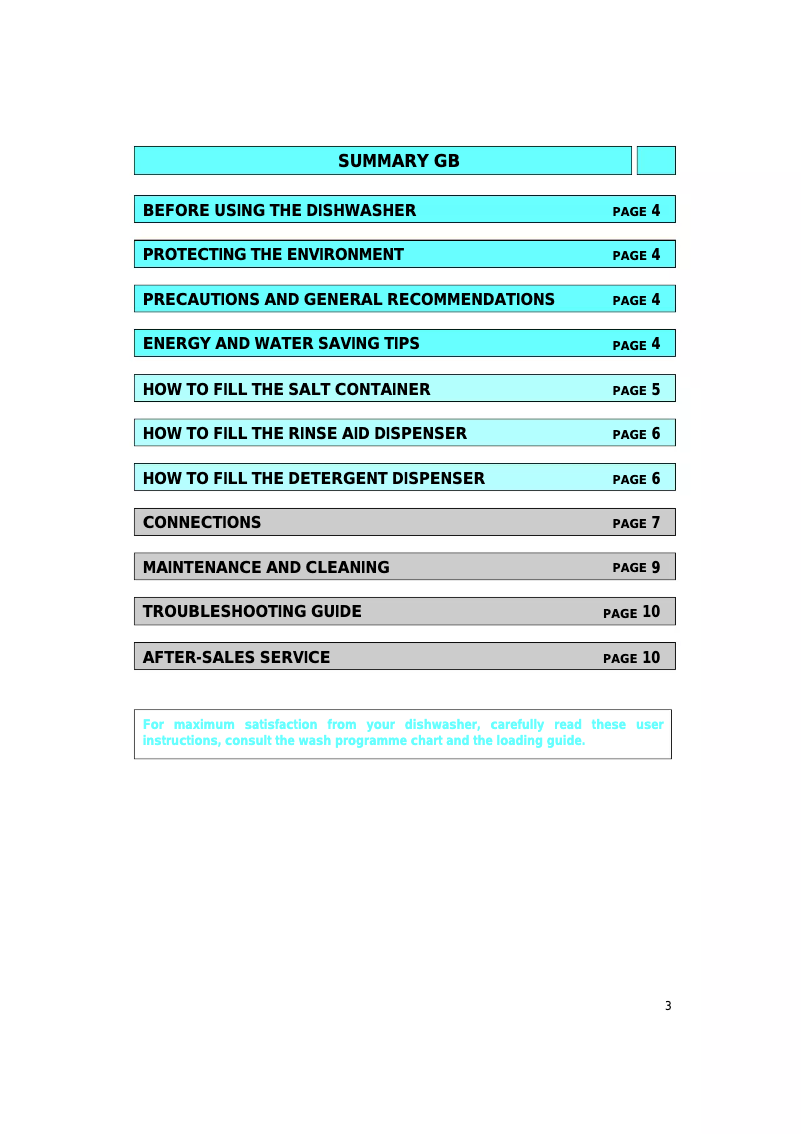 Page 1 de la notice Manuel utilisateur Ignis ADL 833