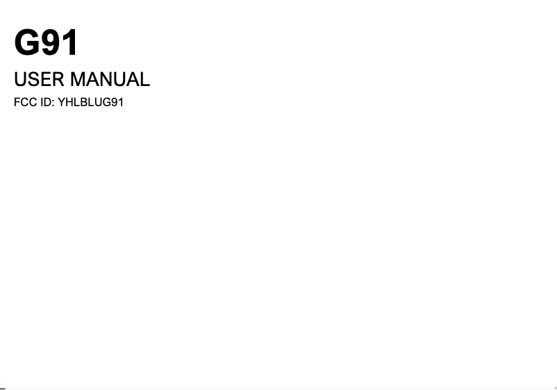 Image de la première page du manuel de l'appareil G91