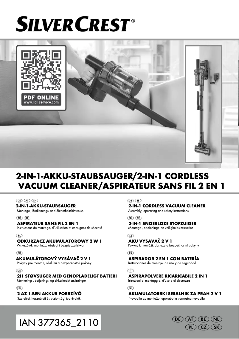 Page 1 de la notice Manuel utilisateur SilverCrest SHAZ 22.2 D5