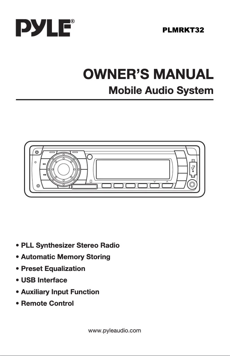 Page 1 of the manual User Manual Pyle PLMRKT32WT