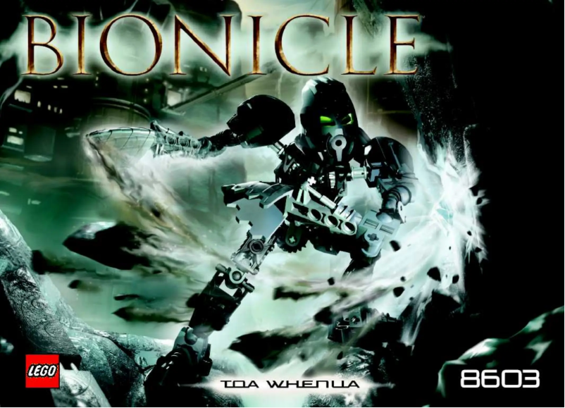 Imagen de la primera página del manual del dispositivo Bionicle Co-PAck C