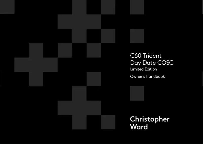 Image de la première page du manuel de l'appareil C60 Trident Day Date COSC