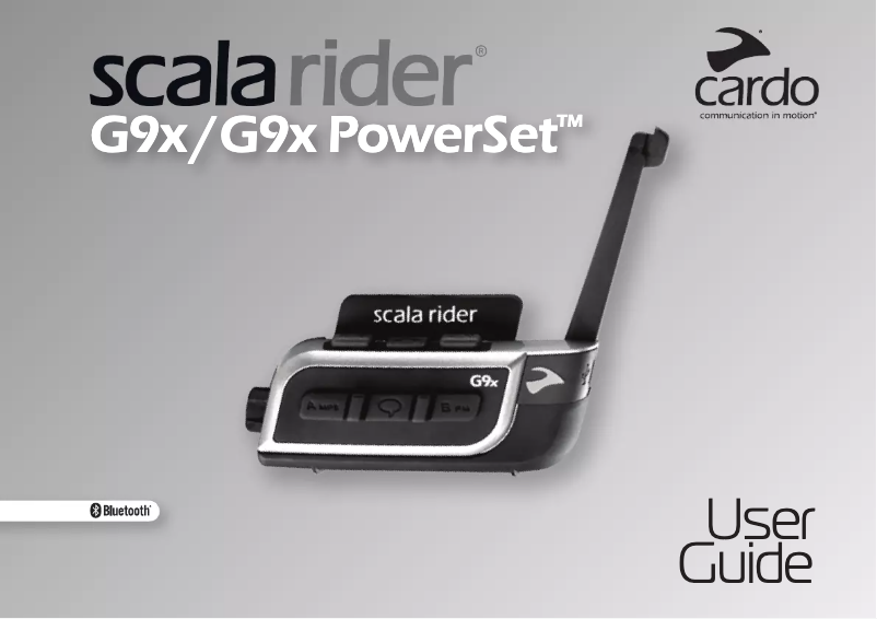 Image de la première page du manuel de l'appareil Scala Rider G9x Powerset