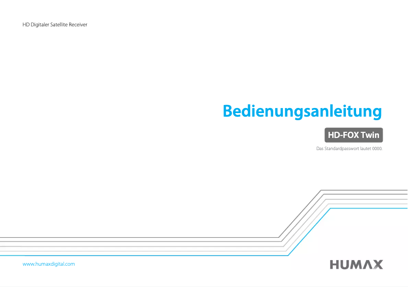Page 1 de la notice Manuel utilisateur Humax HD-FOX Twin
