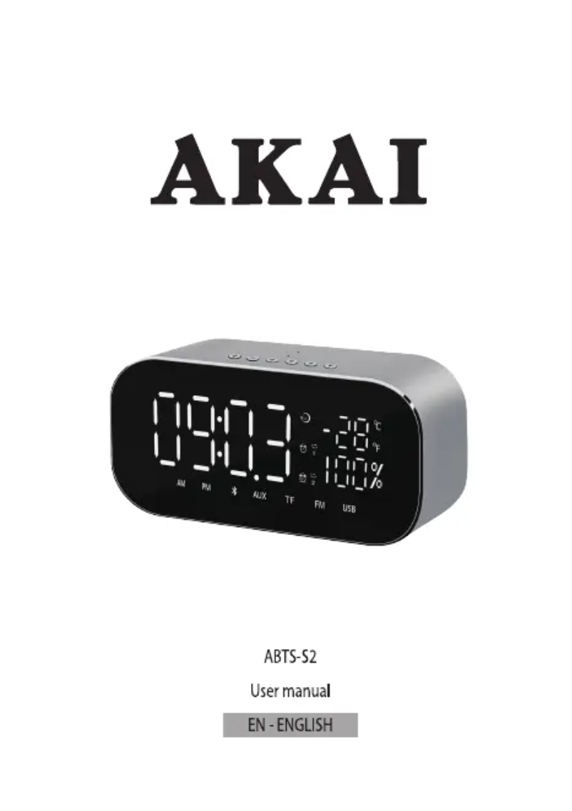 Page n°1 - Manuel utilisateur AKAI ABTS-S2