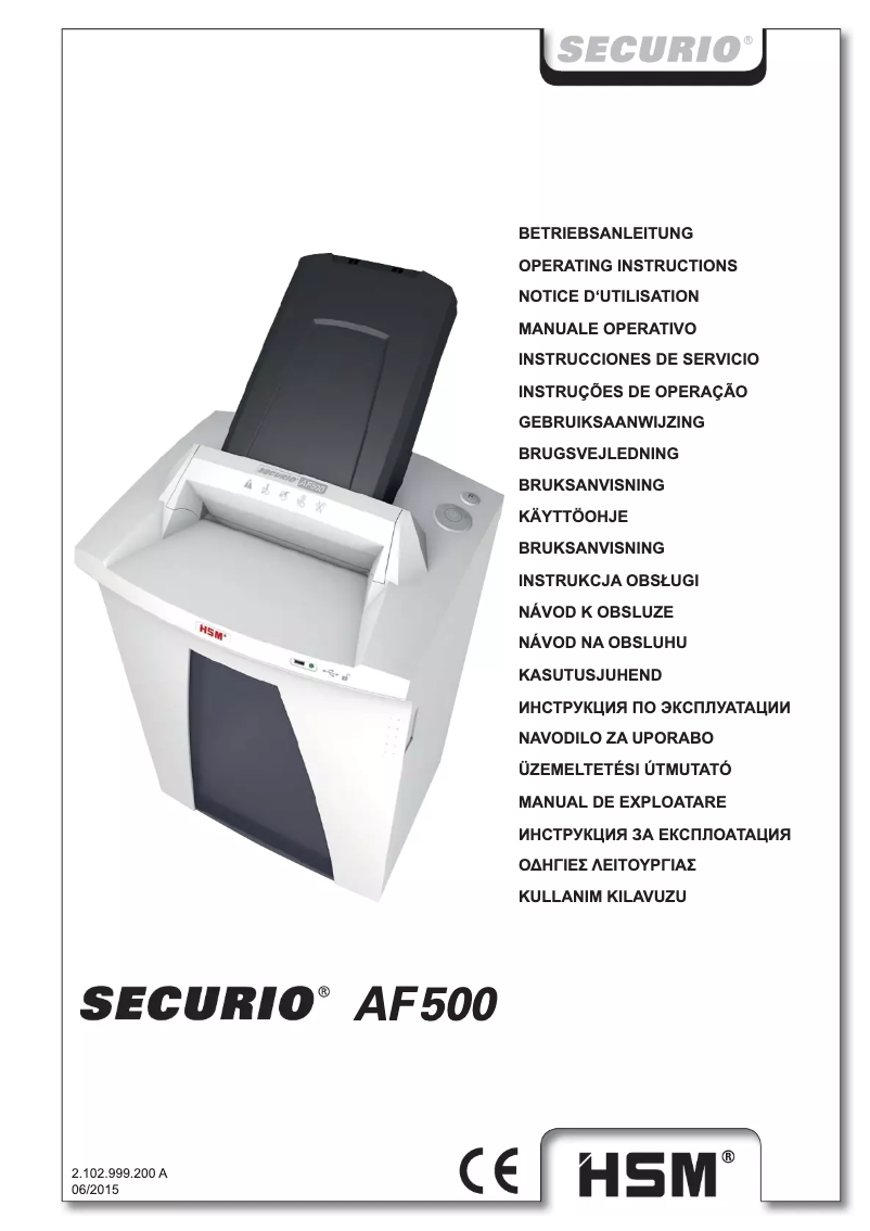 Page 1 de la notice Manuel utilisateur HSM SECURIO AF500