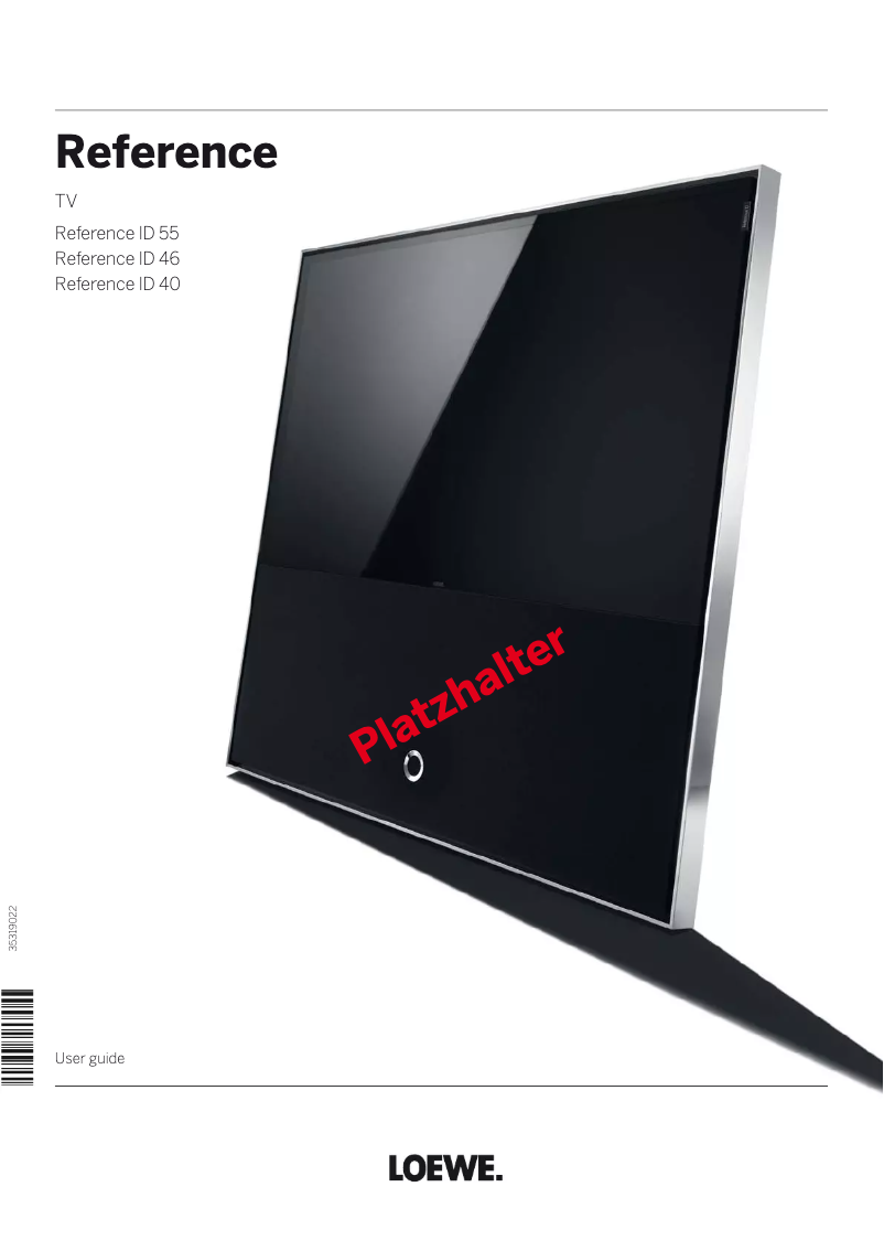 Page n°1 - Manuel utilisateur Loewe Reference LD 46