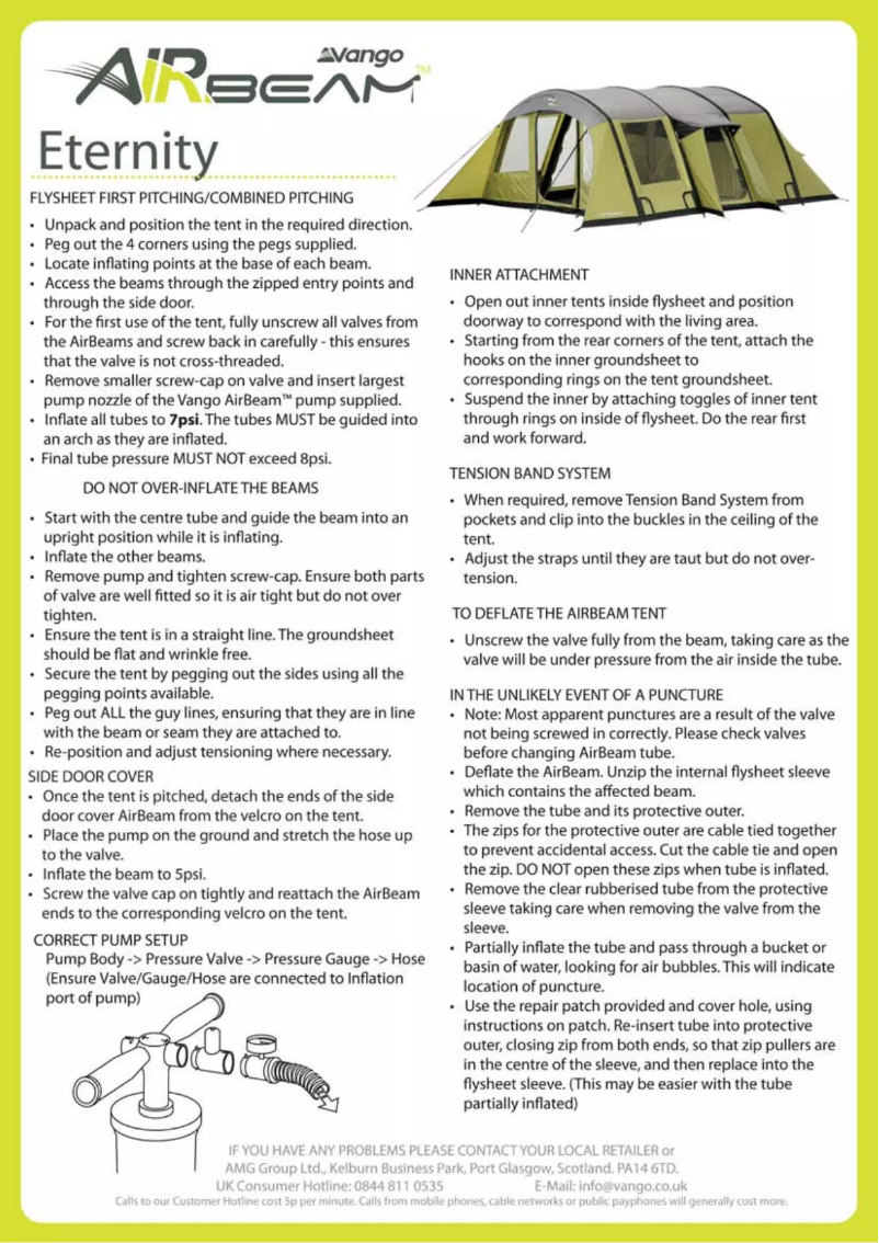 Página 1 del manual Manual de usuario Vango Eternity 600