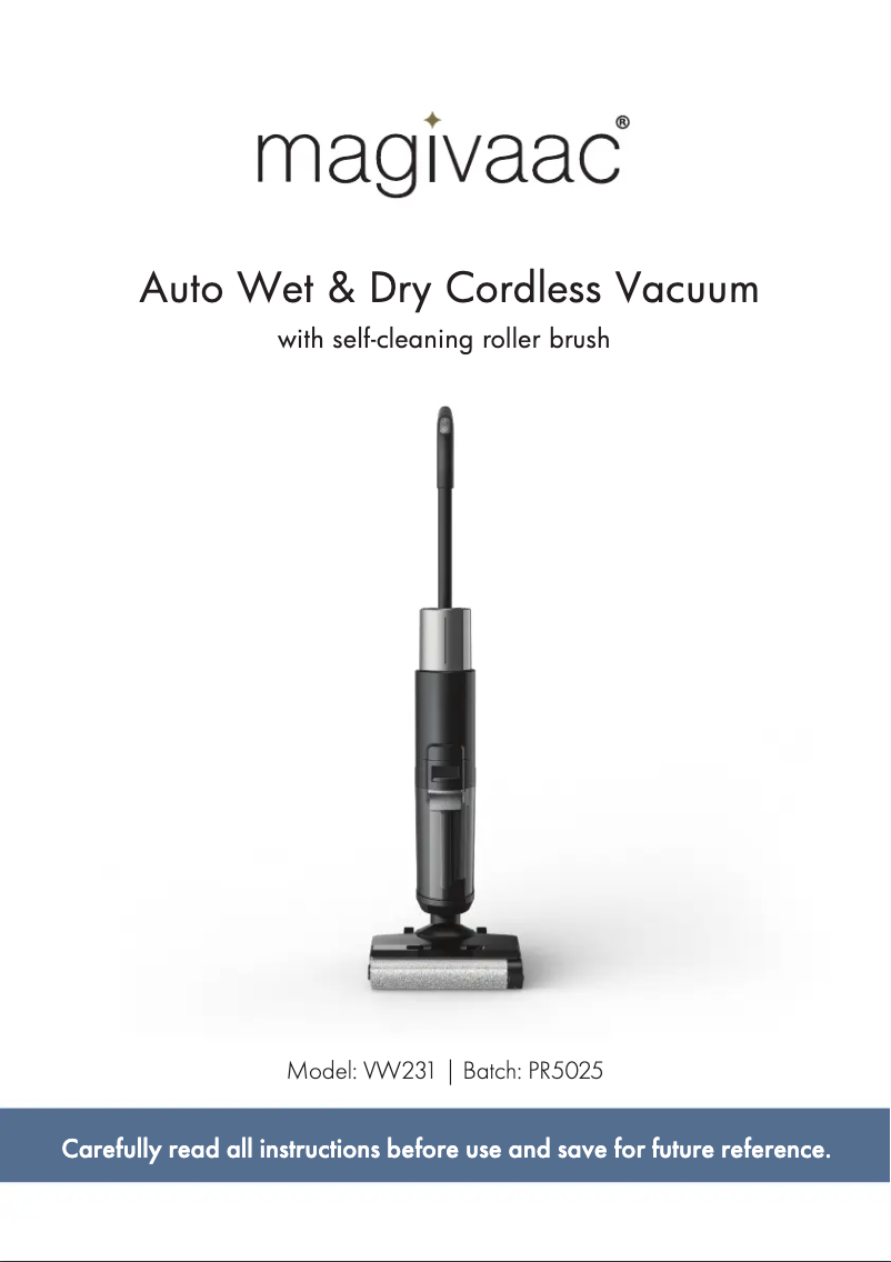 Página 1 del manual Manual de usuario Magivaac VW231