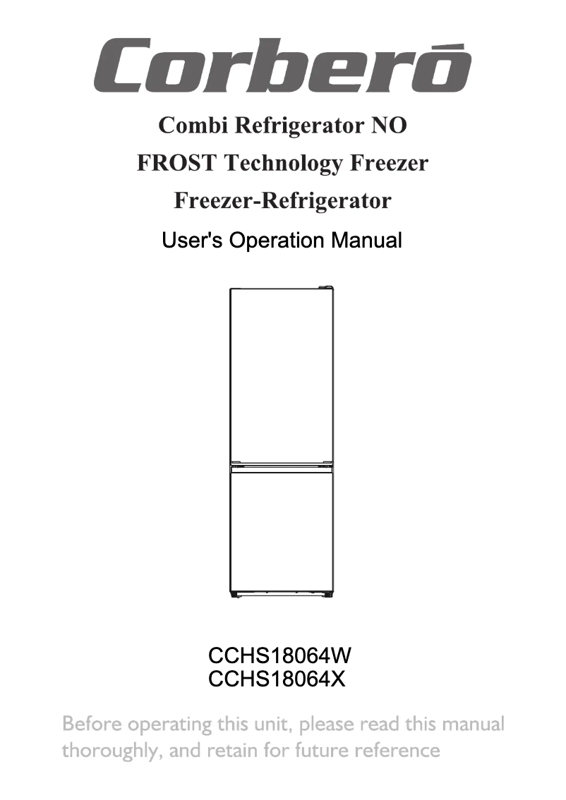 Page n°1 - Manuel utilisateur Corbero CCHS18064W