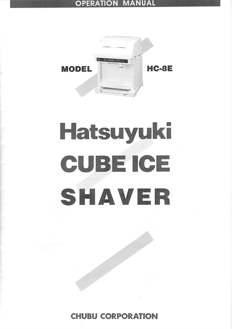 Image de la première page du manuel de l'appareil HC-8E