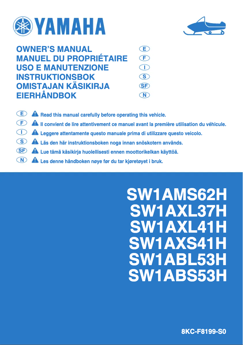 Page 1 de la notice Manuel utilisateur Yamaha Sidewinder B-TX LE 153 (2017)
