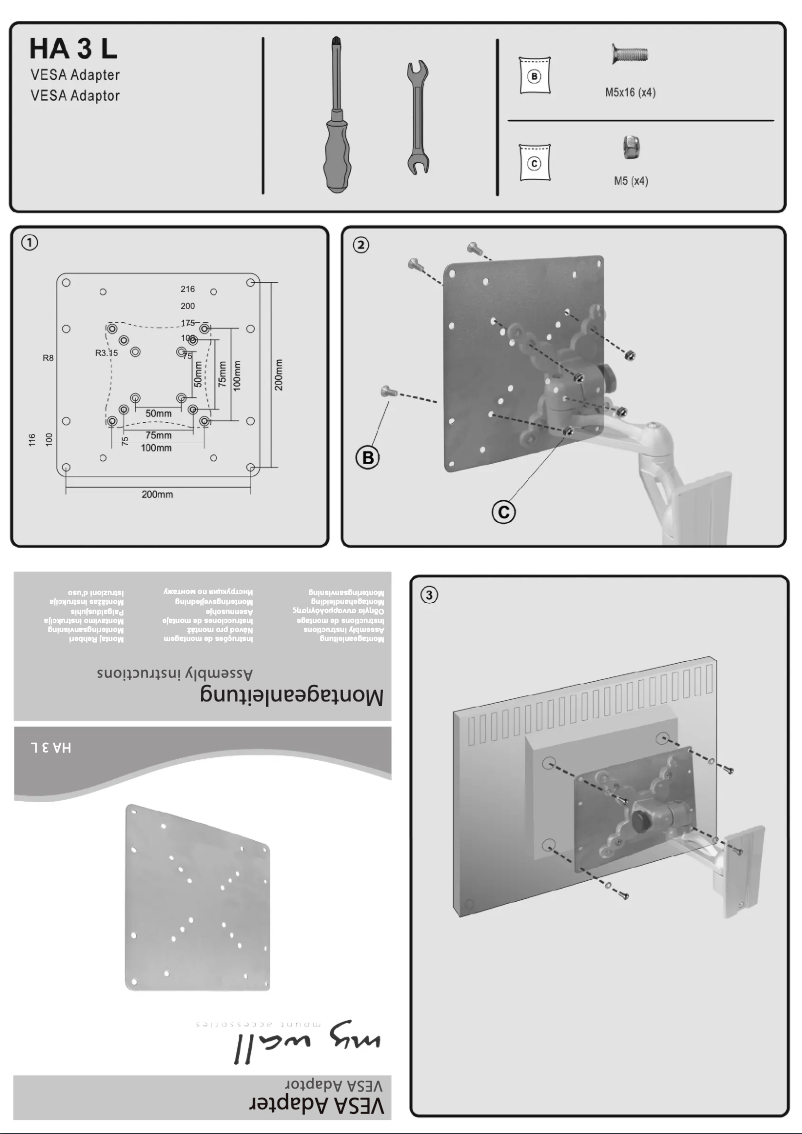 Page 1 de la notice Manuel utilisateur My Wall HA 3 L