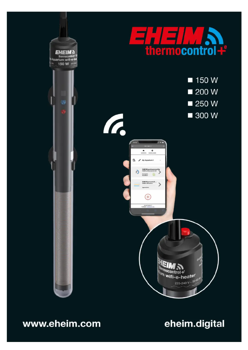 Page n°1 - Manuel utilisateur Eheim thermocontrol+ e 200