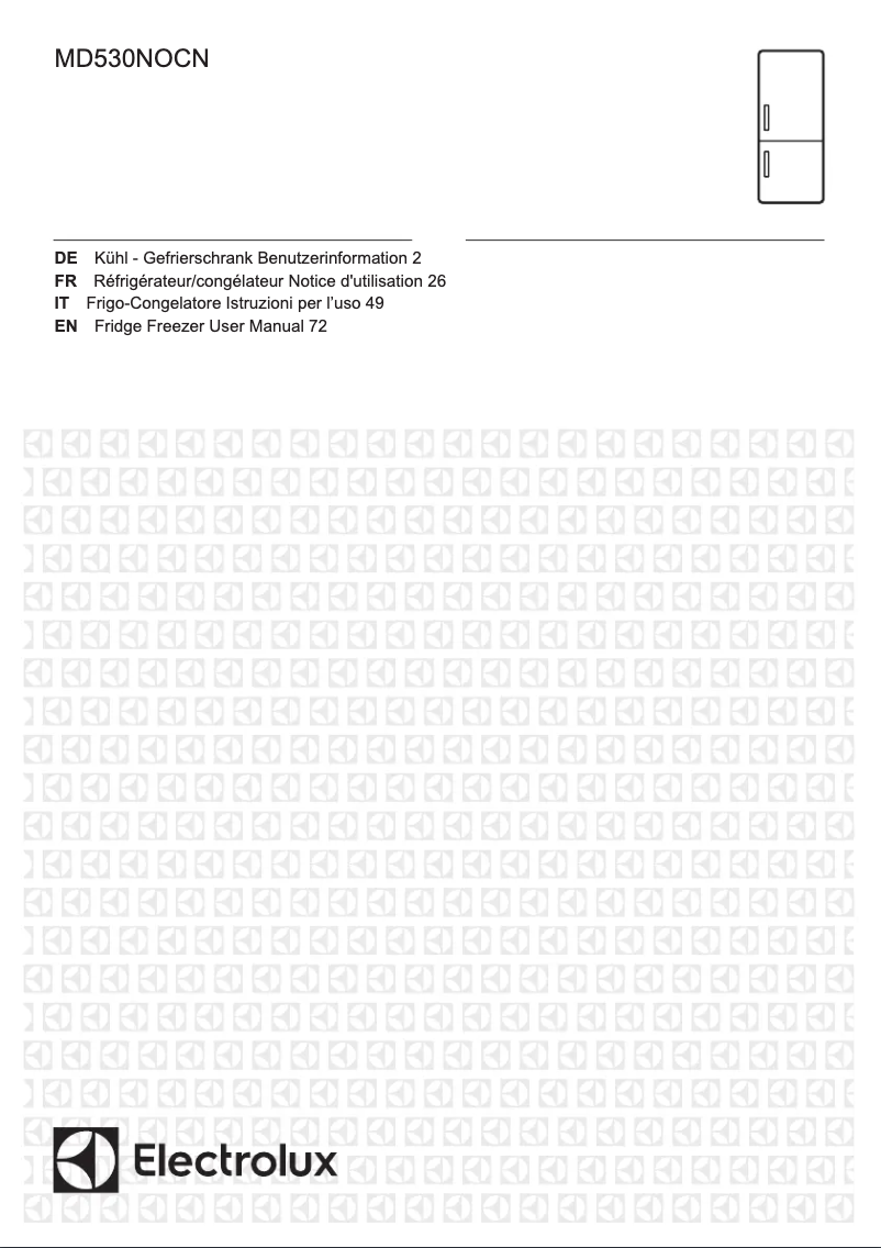 Page n°1 - Manuel utilisateur Electrolux MD530NOCN
