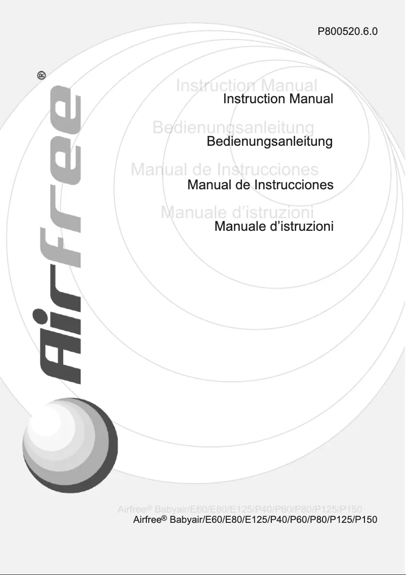 Página 1 del manual Manual de usuario Airfree P40