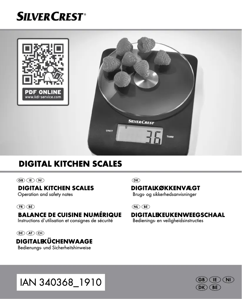 Image de la première page du manuel de l'appareil HG06263C