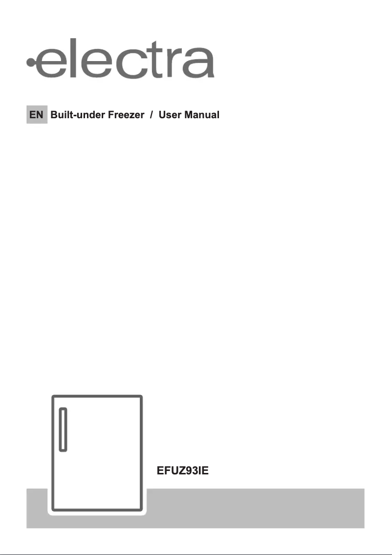 Page n°1 - Manuel utilisateur Electra EFUZ93IE
