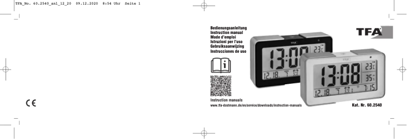 Image de la première page du manuel de l'appareil 60.2540.53