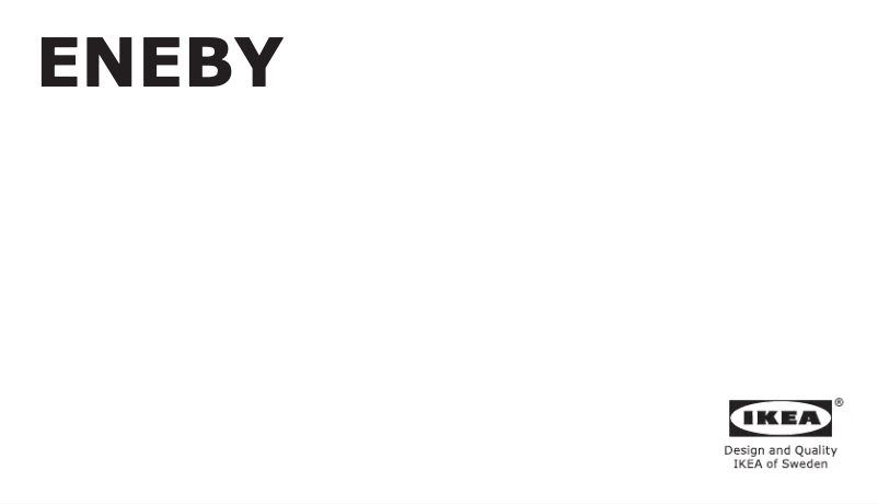 Page 1 de la notice Manuel utilisateur Ikea ENEBY 904.014.04