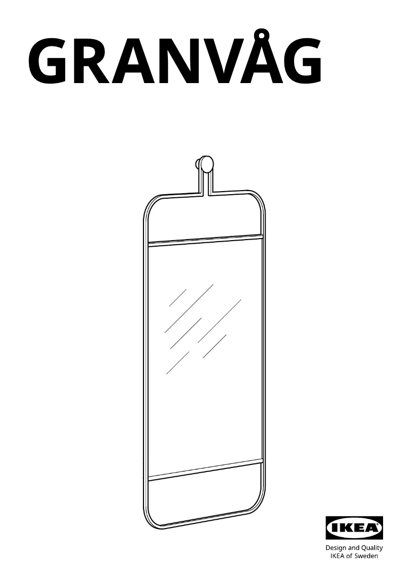 Imagen de la primera página del manual del dispositivo GRANVÅG 105.109.87