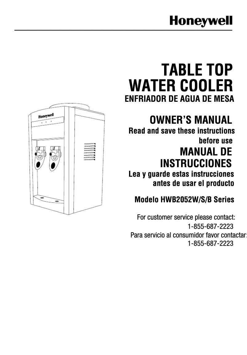 Página 1 del manual Manual de usuario Honeywell HWB2052W2