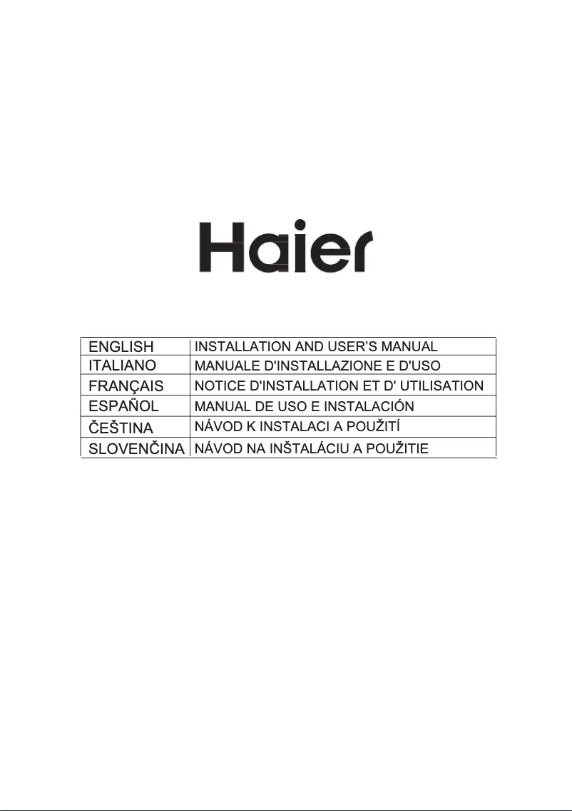 Page n°1 - Mode d'emploi Haier HATS9DS2XWIFI