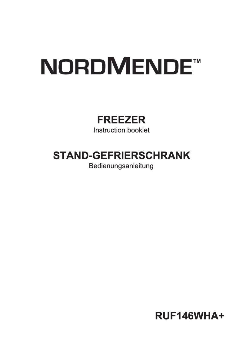 Image de la première page du manuel de l'appareil RUF146WHA