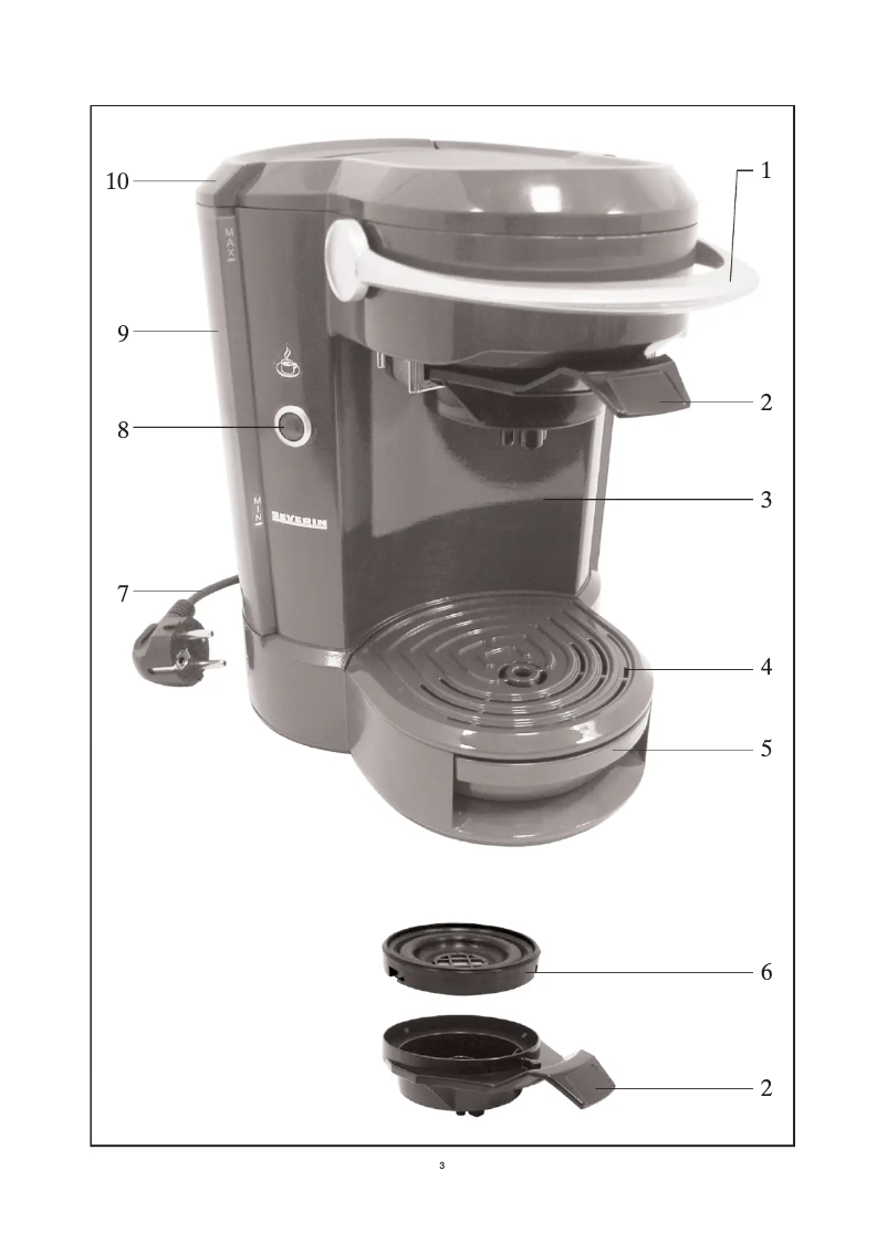 Page 1 de la notice Manuel utilisateur Severin K A5156