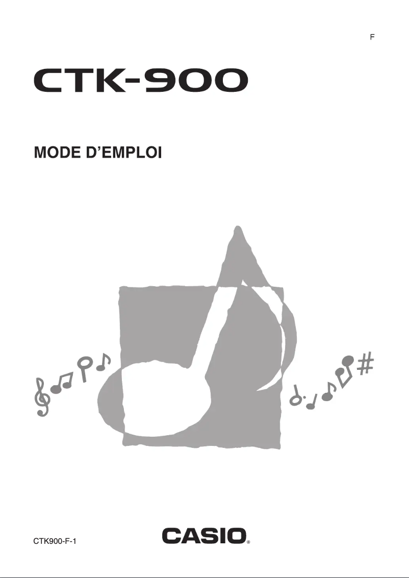 Image de la première page du manuel de l'appareil CTK-900