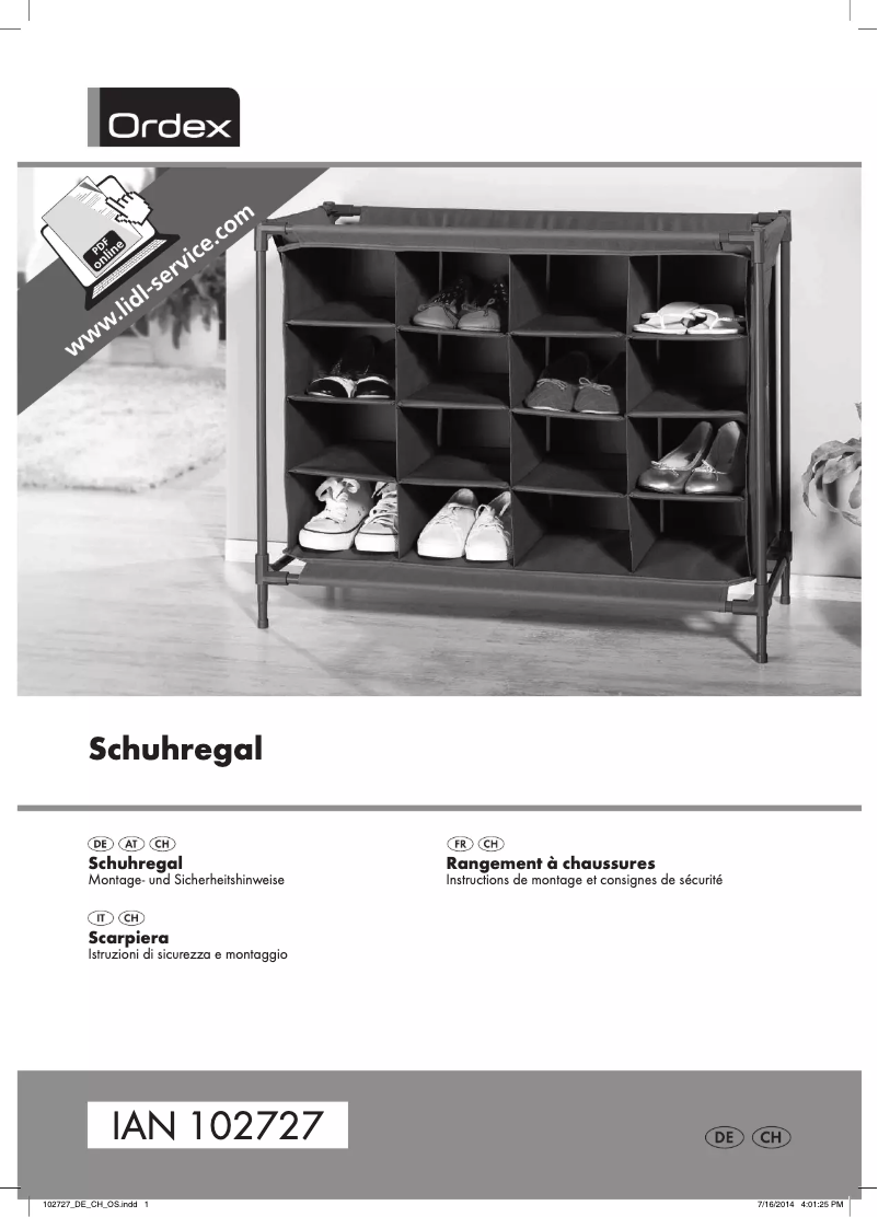 Page n°1 - Manuel utilisateur Ordex IAN 102727