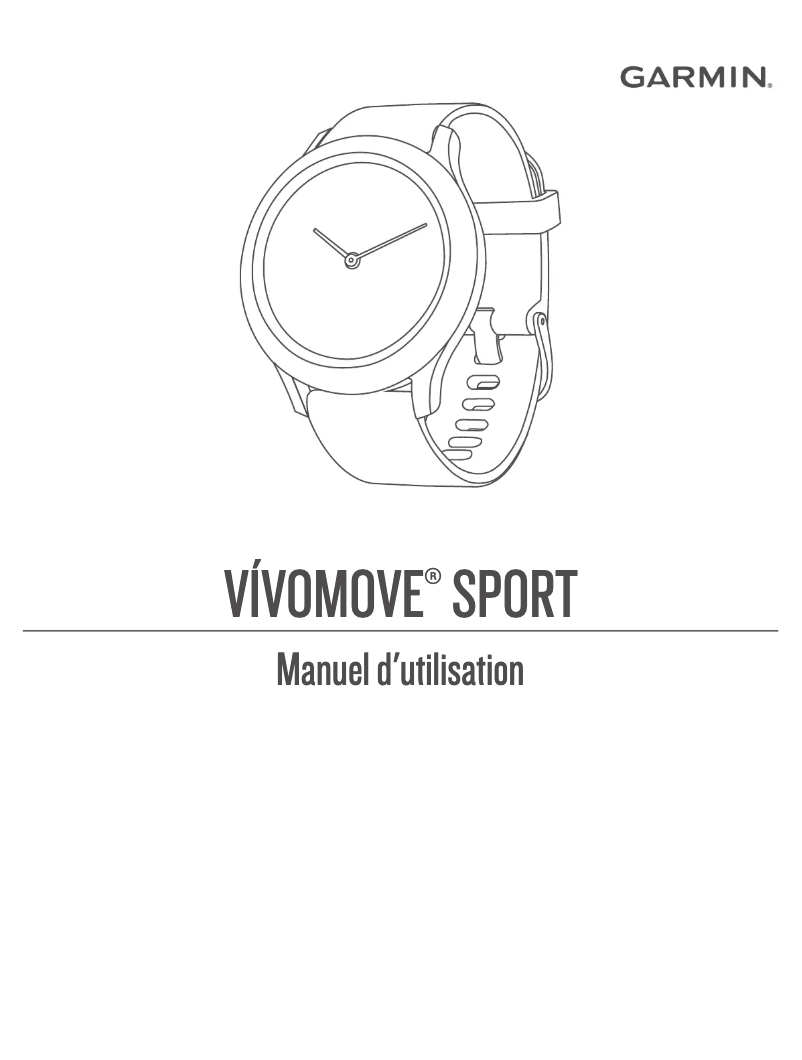 Image de la première page du manuel de l'appareil Vívomove Sport