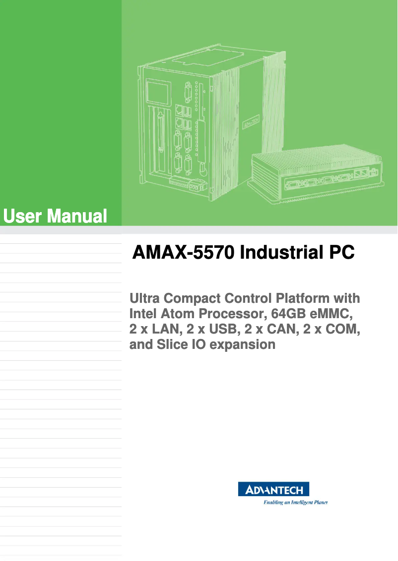 Page n°1 - Manuel utilisateur Advantech AMAX-5570-E2200A