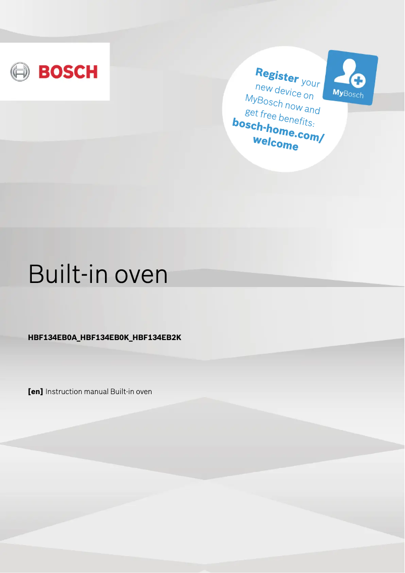 Image de la première page du manuel de l'appareil Serie 2 HBF134EB0A