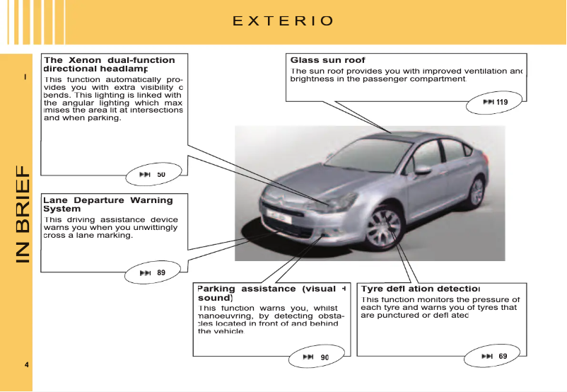 Image de la première page du manuel de l'appareil C5 (2007)